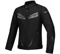Ixon Caliber Chaqueta textil impermeable para motocicleta, negro, tamaño S