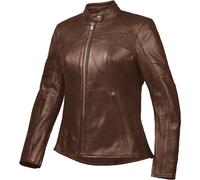 Ixon Cranky Air Chaqueta de cuero de motocicleta perforada para damas, marrón, tamaño 4XL para Mujer