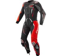 Ixon Demonio Traje de cuero de moto de una pieza, negro/rojo/blanco, Talla M