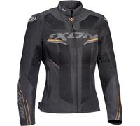 Ixon Draco Chaqueta textil para motocicletas de señoras, negro/dorado, Talla XXL