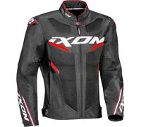 Ixon Draco Chaqueta textil para motocicletas, negro-blanco-rojo, tamaño 3XL para Hombres