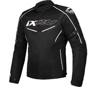 Ixon Flicker Chaqueta textil de motocicleta, Negro/Blanco, Talla M