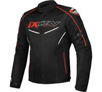 Ixon Flicker Chaqueta textil de motocicleta, negro/rojo, Talla L