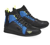 Ixon Freaky WP Zapatos de moto, negro-azul-amarillo, tamaño 43 para Hombres
