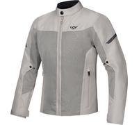 Ixon Fresh Slim Chaqueta textil de moto impermeable, gris, tamaño S para Hombres