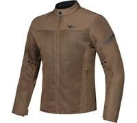 Ixon Fresh Slim Chaqueta textil de moto impermeable, marrón, tamaño M para Hombres