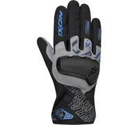 Ixon Gravel Guantes de motocicleta, negro-gris-azul, tamaño 4XL para Hombres