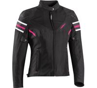 Ixon Ilana Evo Chaqueta textil de moto para mujer, negro-rosa, tamaño XL
