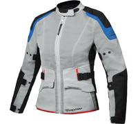 Ixon M-Njord Chaqueta textil de motocicleta para damas, gris/azul, Talla L