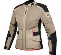 Ixon M-Njord Chaqueta textil de motocicleta para damas, negro-beige, tamaño XS para Mujer