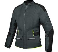 Ixon M-Njord Chaqueta textil de motocicleta para damas, Verde/negro, Talla XL
