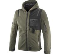 Ixon M-Quarter Chaqueta textil impermeable para motocicleta, Caqui/Negro, Talla S