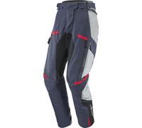 Ixon Midgard Pantalones textiles impermeables para motociclismo para mujer, Gris/negro/azul, Talla XXL