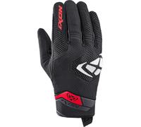 Ixon Mig 2 Airflow Guantes de moto, Negro/Blanco/Rojo, Talla 3XL