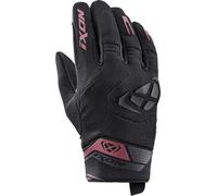 Ixon Mig 2 Guantes de moto para mujer, negro-rojo, tamaño L
