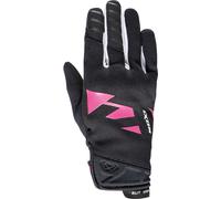Ixon MS Fever Guantes de motocicleta para damas, negro/blanco/rosa, Talla 2XL