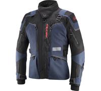 Ixon Odin Chaqueta textil de moto impermeable, azul oscuro/rojo, Talla S
