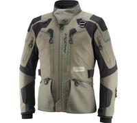 Ixon Odin Chaqueta textil de moto impermeable, negro-marrón, tamaño 4XL para Hombres