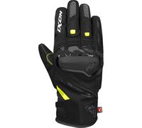 Ixon Pro Knarr Guantes de moto de invierno impermeables, negro-gris-amarillo, tamaño M para Hombres