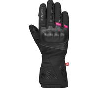 Ixon Pro Rescue 3 Guantes impermeables de moto de invierno para mujer, negro-rosa, tamaño XL