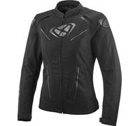 Ixon Prodigy Chaqueta textil impermeable para motociclismo para mujer, negro, Talla S