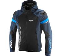Ixon Pulsion Air Chaqueta textil para motocicletas, negro-blanco-azul, tamaño L para Hombres