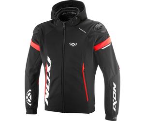 Ixon Pulsion Air Chaqueta textil para motocicletas, Negro/Blanco/Rojo, Talla M