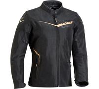Ixon Slash-C Chaqueta textil de la motocicleta de las señoras, negro/dorado, Talla XXL