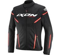Ixon Striker 2 Air WP Chaqueta textil de moto impermeable, negro-blanco-rojo, tamaño L para Hombres