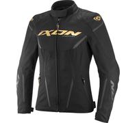 Ixon Striker 2 Air WP Chaqueta textil impermeable para mujer, negro/dorado, Talla XS