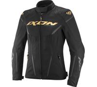 Ixon Striker 2 Air WP Chaqueta textil impermeable para mujer, negro-oro, tamaño M