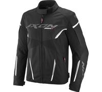 Ixon Striker 2 C Chaqueta textil de moto impermeable, negro-blanco, tamaño 4XL para Hombres