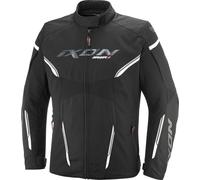 Ixon Striker 2 C Chaqueta textil impermeable para mujer, Negro/Blanco, Talla C-6XL