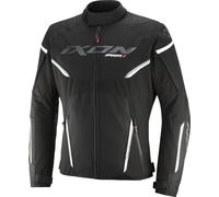 Ixon Striker 2 Chaqueta textil de moto impermeable, Negro/Blanco, Talla M