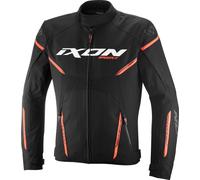 Ixon Striker 2 Chaqueta textil de moto impermeable, negro-naranja, tamaño 2XL para Hombres