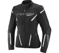 Ixon Striker 2 Chaqueta textil impermeable para mujer, negro-blanco, tamaño XS