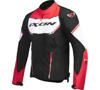 Ixon Striker Air Chaqueta textil para motocicleta, negro-blanco-rojo, tamaño S para Hombres