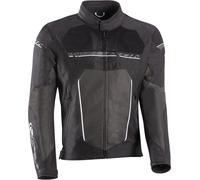 Ixon T-Rex Chaqueta textil para motocicleta, Blanco/negro/gris, Talla XL