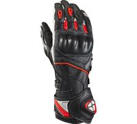 Ixon Tornado Air Guantes de moto, Negro/Blanco/Rojo, Talla 3XL
