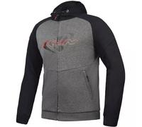 Ixon Touchdown Chaqueta textil de motocicleta, negro-gris, tamaño M