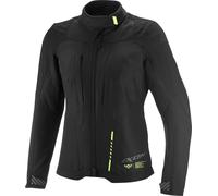 Ixon Tyr Parka impermeable para motocicletas, negro-amarillo, tamaño 2XL para Mujer