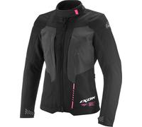 Ixon Tyr Parka impermeable para motocicletas, negro-gris-rosa, tamaño S para Mujer