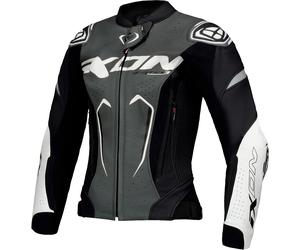 Ixon Vortex 3 Chaqueta de cuero para damas, negro-blanco, tamaño L para Mujer