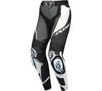 Ixon Vortex 3 Pantalones de cuero de motocicleta para damas, Negro/Gris/Blanco, Talla S