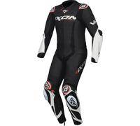 Ixon Vortex 3 Traje de cuero de moto de 1 pieza, Negro/Blanco, Talla 2XL