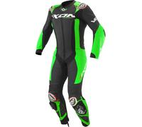 Ixon Vortex 3 Traje de cuero de moto de 1 pieza, negro-verde, tamaño 4XL para Hombres