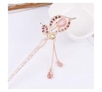 IXOUP Horquilla para el pelo clásica con flores tradicionales chinas, elegantes accesorios para el cabello Hanfu (color del metal: 17)