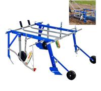 IXPIUZB Huerto Plastico MáQuina Maquinaria AgríCola,Manual Multifuncional Anchura Y Profundidad Ajustables,Plastico Agricola MáQuina Acolchado,Adecuada para De JardíN para Huerto