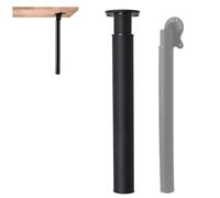 IXPIUZB Patas de mesa de metal ajustables, patas de escritorio plegables de repuesto de 70-120 cm, altura ajustable, soporte telescópico plegable para cámpers al aire libre, caravana, mesa de café