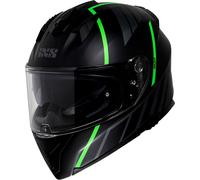IXS 217 2.0, casco integral M male Mate Negro/Gris/Verde Fluo